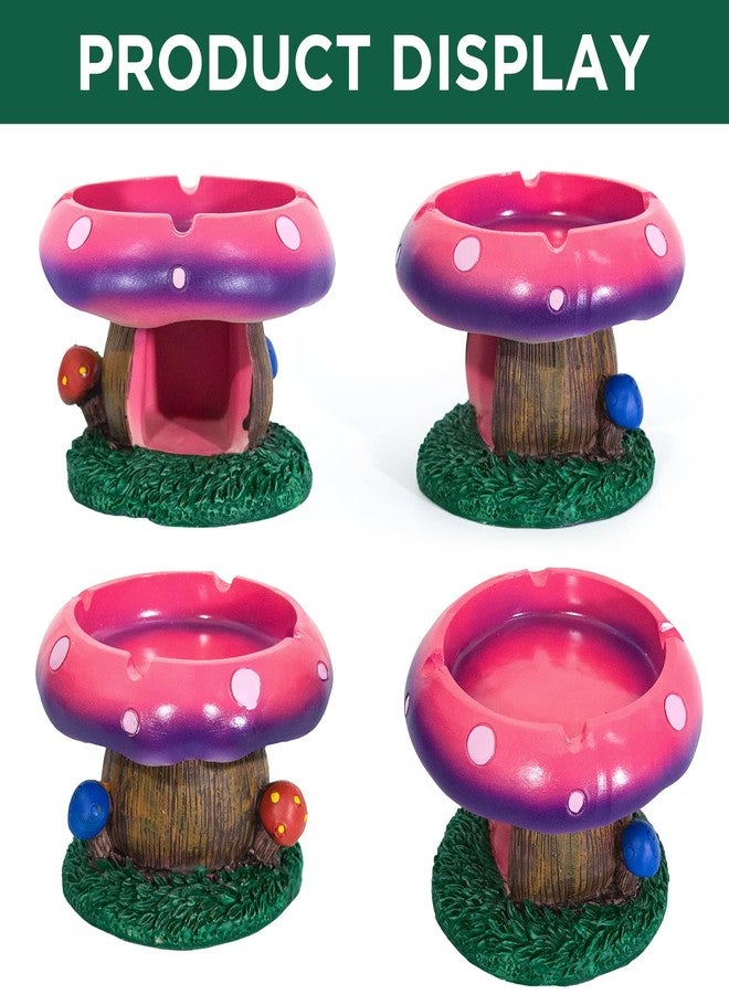 Yulaexie YULEAXIE Mushroom Ashtrays Tray - Multifunctional Trinket Dish & Ash Tray for Home Decor, Cute Table Centerpiece for Living Room, Office, Gift Idea - Image 4